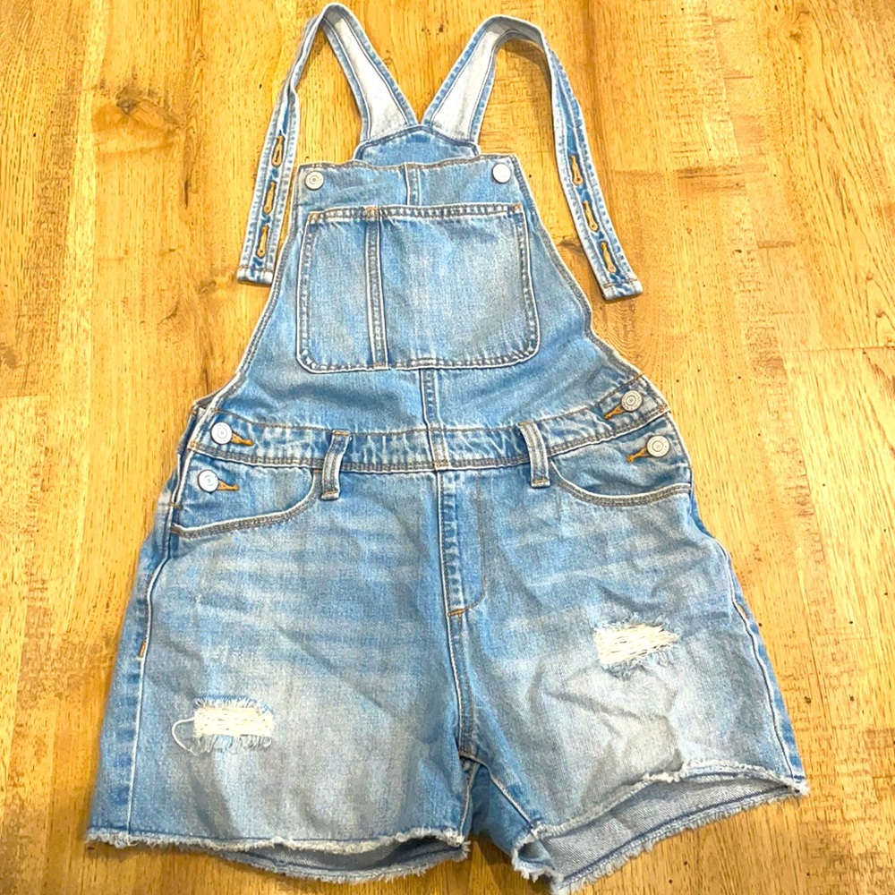 Jean short overalls